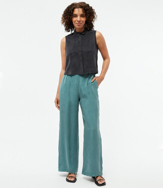 GIVN GIVN wijde pantalon broek MARLAN GREEN ecovero