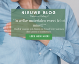 In welk materiaal zweet je het minst? 