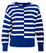 LIVING CRAFTS gestreepte trui MALIKA BLUE biologisch katoen