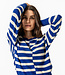 LIVING CRAFTS gestreepte trui MALIKA BLUE biologisch katoen