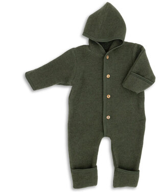 Engel ENGEL NATUR wollen buitenpak baby wolfleece BOSGROEN