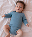 ENGEL baby romper wol zijde LANGE MOUW effen IJSBLAUW