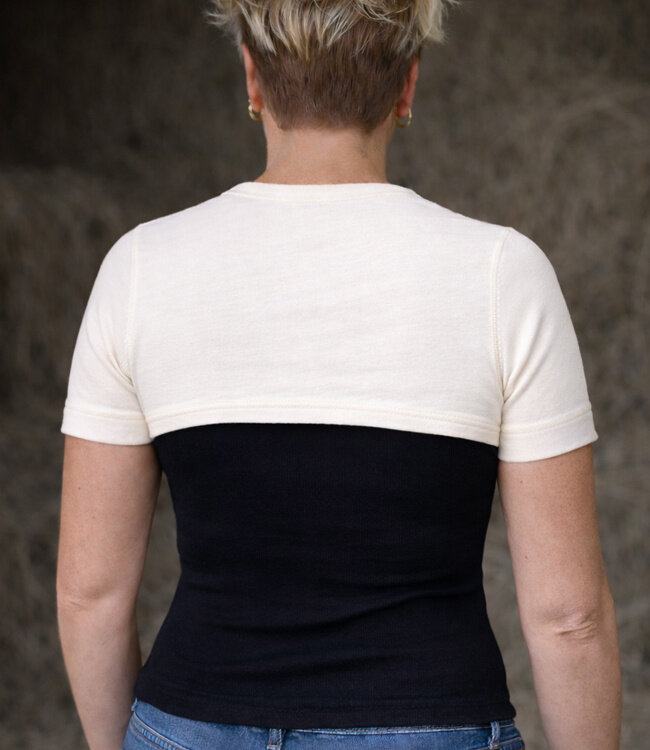 HOCOSA wollen Schouderwarmer van biologische wol zijde UNISEX