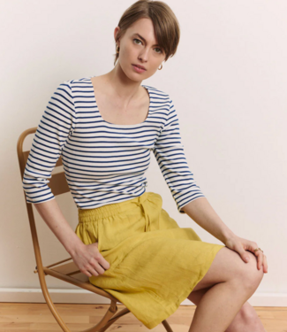 Tranquillo TRANQUILLO gestreept shirt LOLLY BLUE tencel katoen