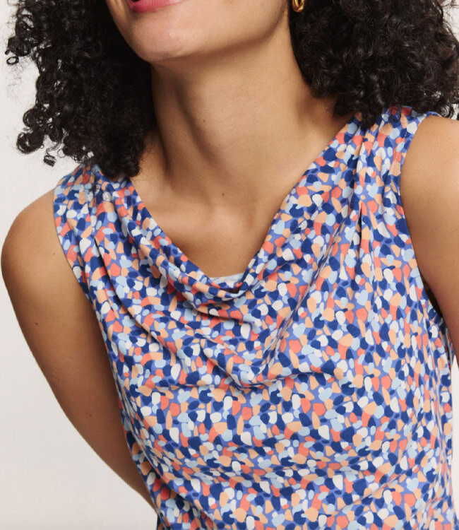 TRANQUILLO waterval hals top PEGY PEBBLES biologisch katoen