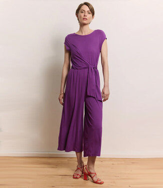 Tranquillo TRANQUILLO effen jumpsuit FINA GRAPE ecovero jersey