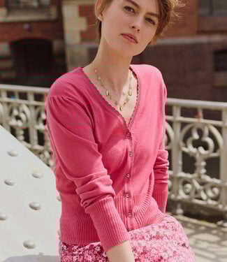 Tranquillo TRANQUILLO v-hals vest LINA BERRY biologisch katoen