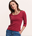 TRANQUILLO gestreept shirt LOLLY RED van tencel