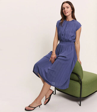 Tranquillo TRANQUILLO jurk MARIA INDIGO ecovero crepe