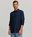 RECOLUTION overhemd NUTMEG NAVY ecovero linnen