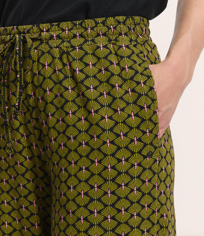 TRANQUILLO wijde broek met print TARA PAUW ecovero