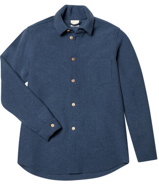 Engel ENGEL Wollen overhemd van biologische gekookte wol BLUE