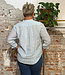 LIVING CRAFTS linnen gestreepte blouse PAM BLUE