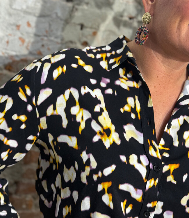 RECOLUTION Blouse met print CYPRES BLURRY van ecovero