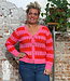 KITE KITE gestreept vest v-hals JOLIE ROZE ROOD biologisch katoen