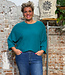 MADNESS batwing trui SOFIE TEAL biokatoen tencel
