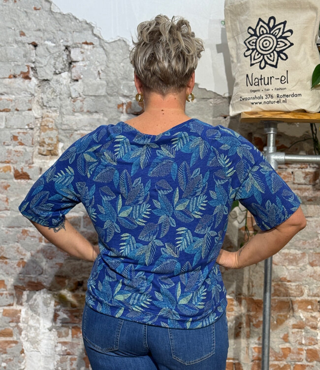 MADNESS linnen raglan shirt ZAIA TROPICAL 3/4 mouw