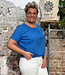 MADNESS blouse met plooi DOBBY BLUE biologisch katoen