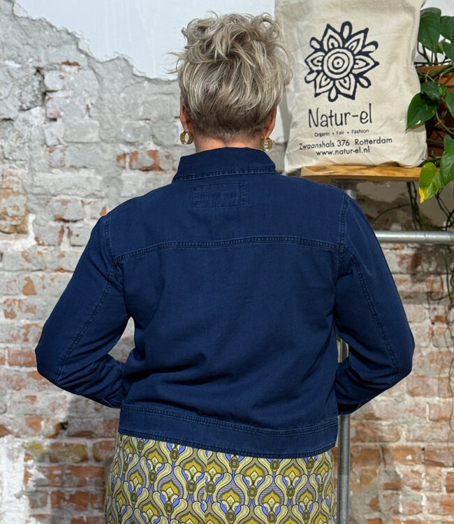 MADNESS jasje met knopen KAMALA DENIM biologisch katoen