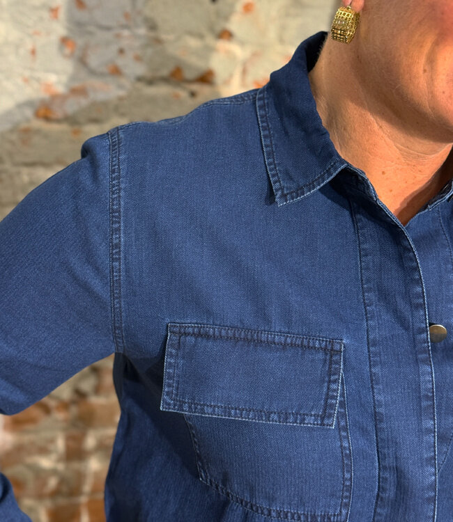 MADNESS jasje met knopen KAMALA DENIM biologisch katoen