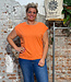 TRANQUILLO kapmouw shirt SAS ORANGE biologisch katoen