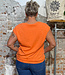 TRANQUILLO kapmouw shirt SAS ORANGE biologisch katoen