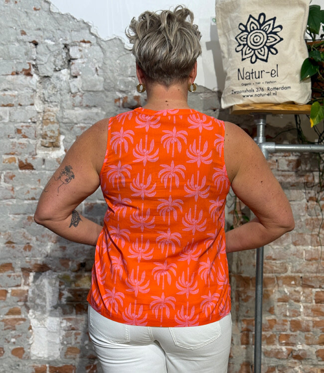 MADNESS top HERA PALMS biologisch katoen voile