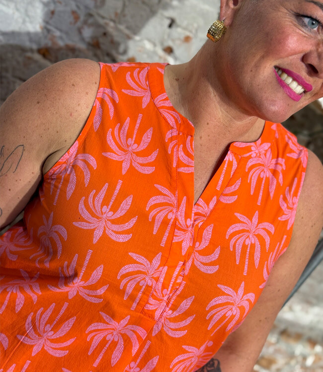 MADNESS top HERA PALMS biologisch katoen voile