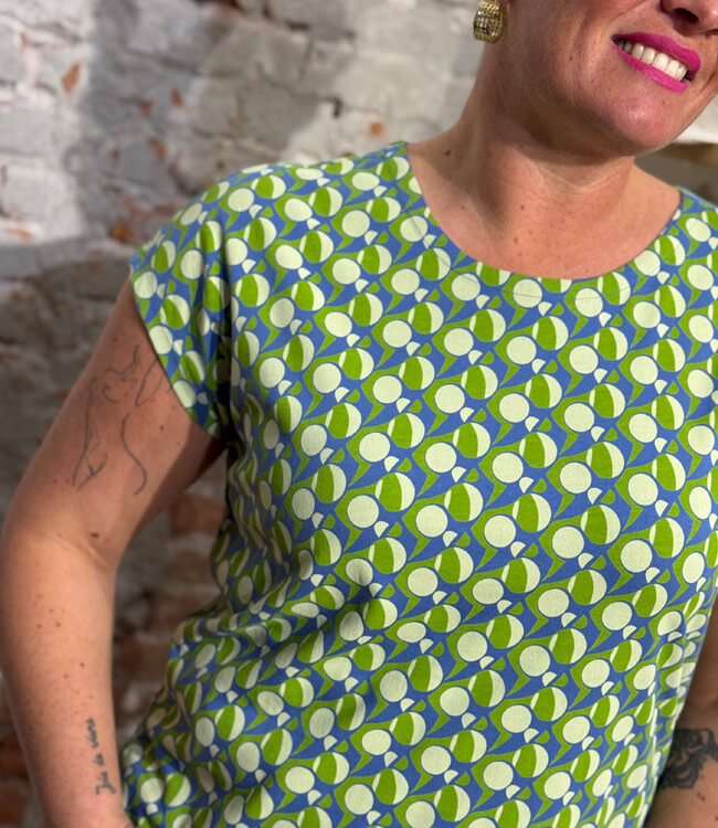 MADNESS shirt met kapmouw en print CECIL RETRO GREEN