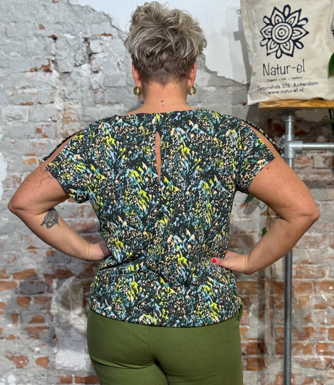 SKFK shirt met print IRIDE SAUVAGE van biologisch katoen