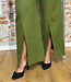 SKFK broek split in pijp NAREA DARK GREEN