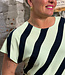 SKFK gestreepte top HAHAN LIGHT GREEN van ecovero