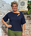 SKFK SKFK shirt met cut out AMARA NAVY van modal