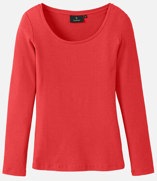 Recolution RECOLUTION rib longsleeve SENNA RED biologisch katoen tencel