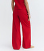 THINKING MU high rise broek KARINA RED van biologisch katoen