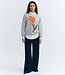 THINKING MU geborduurde sweater JODIE POPPY bio katoen