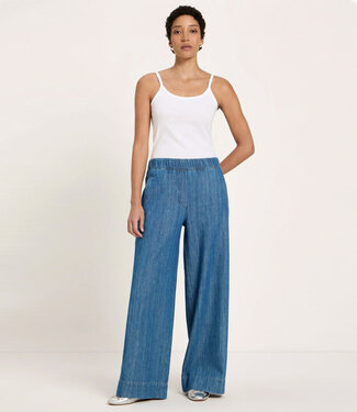 Lanius LANIUS broek met wijde pijpen KIM DENIM