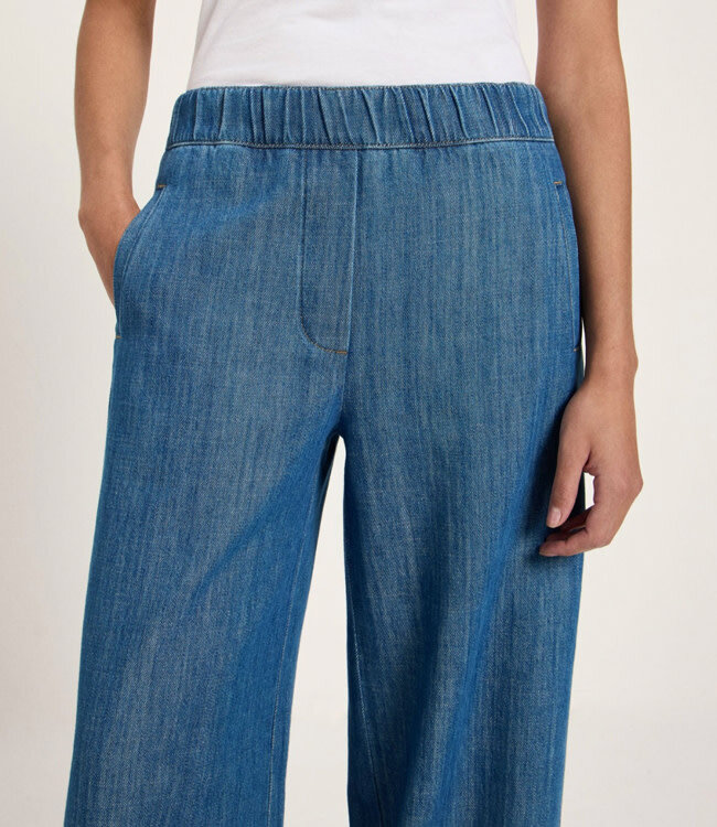 LANIUS broek met wijde pijpen KIM DENIM