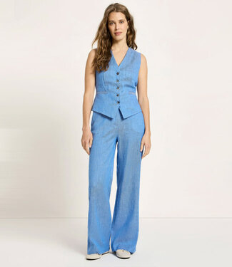 Lanius LANIUS pantalon SAMMY LAPIS biologisch katoen linnen