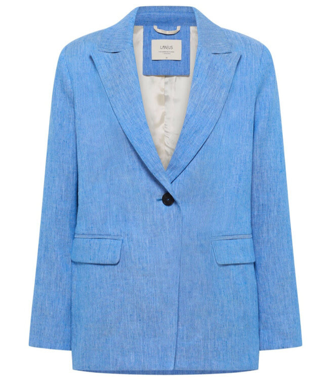 LANIUS blazer EDITH LAPIS biologisch katoen linnen