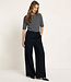 LANIUS wijde pantalon broek JOLENE MIDNIGHT van tencel
