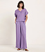 LANIUS wijde pantalon broek JOLENE PURPLE van tencel