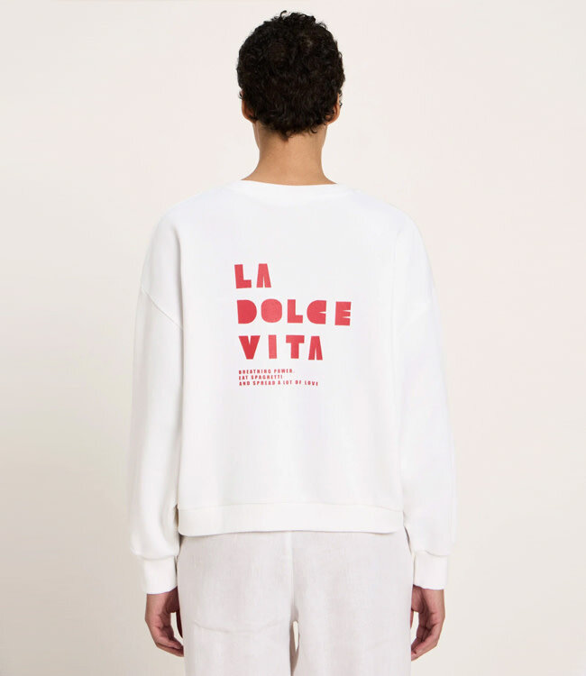 LANIUS statement sweater DOLCE VITA biologisch katoen