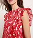 LANIUS blouse top EMMA BLOOM met volant