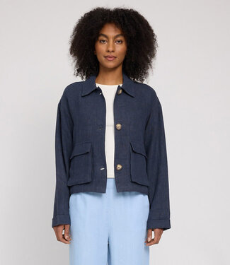 MAZINE MAZINE linnen blouse jasje JELKA BLUE