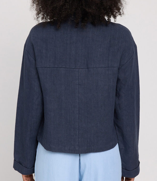 MAZINE linnen blouse jasje JELKA BLUE