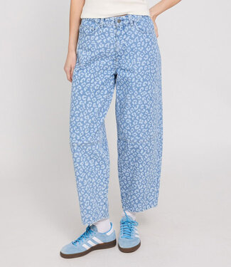 MAZINE MAZINE barrel leg spijkerbroek LEOPARD biologisch katoen