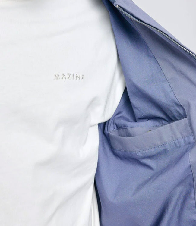 MAZINE bomber jasje LEO BLUE van biologisch katoen