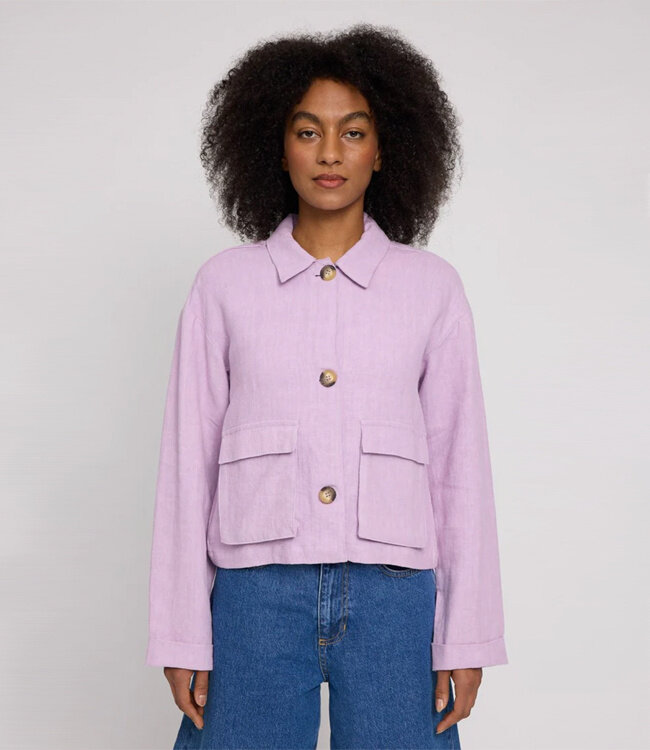 MAZINE linnen blouse jasje JELKA LAVENDER