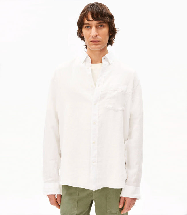 ARMEDANGELS linnen overhemd ERIC WHITE